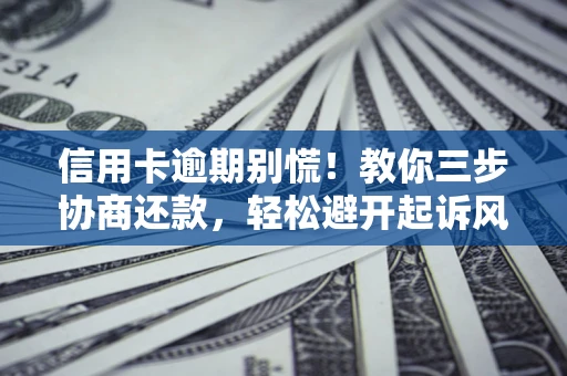 济南信用卡逾期别慌！教你三步协商还款，轻松避开起诉风险