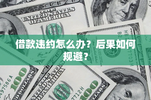 济南借款违约怎么办？后果如何规避？